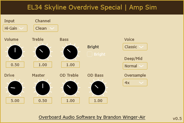 EL34 Skyline Overdrive Special